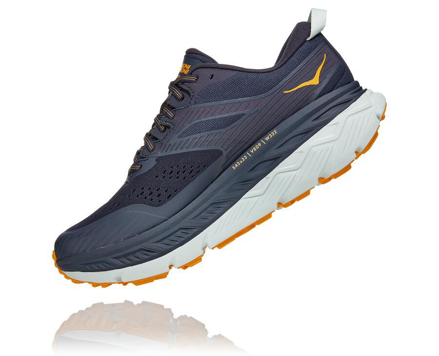 Hoka One One Trail Schoenen Heren - Stinson Atr 6 - Donkerblauw/Wit - NE8732596